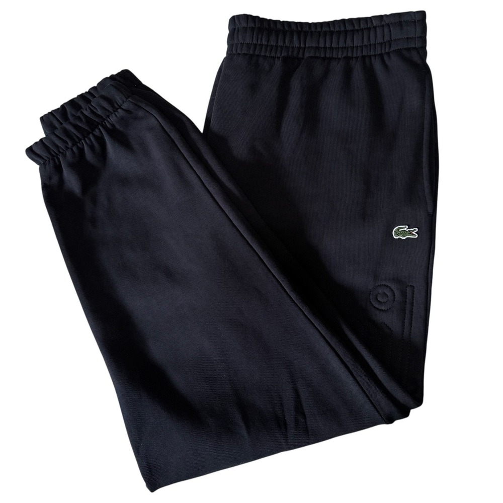 Lacoste Mens XXL Sz 7 Black Logo‎ Sweatpants Track Pant